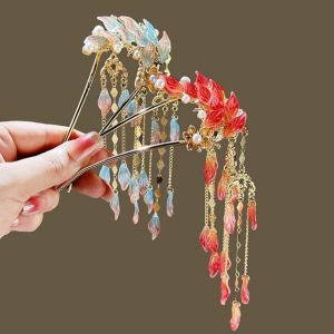 Thanh Lịch Chuyển Đổi Kẹp Tóc Hoa Có Tua Rua Ngọc Trai Lấp Lánh Thời Trang Nữ Tóc Cao Cấp Phụ Kiện Tóc Cho Bé Gái Tặng