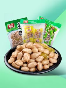 Spicy Fresh Water Cooked Red Skin Peanuts in Braised Sauce Snacks with Alcohol Dipping Food 2 Pounds Yu You Puffed Peanuts