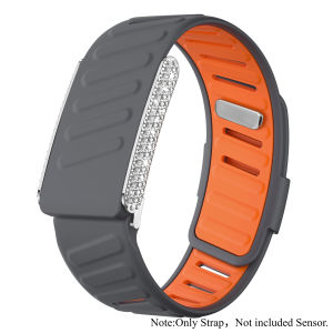 Bling Diamond Silicone Sport Bands for Whoop 5.0 Strap Brecelet Adjustable Watch Strap Replacement Correa Breathable Straps