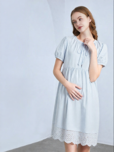 fisherprice | Maternity Lace Trim Lightweight Dress Summer