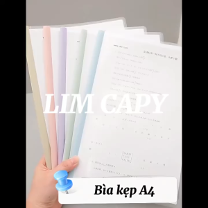 Bìa Kẹp Giấy A4– 1 Tập 10 Tờ – Nhiều Màu – Giữ Tài Liệu Gọn Gàng & Chuyên Nghiệp LIM CAPY