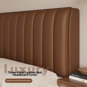FEITAO | Vintage-style scratch-resistant and stain-proof Leather headboard Cover