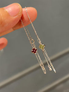 Exquisite New Chinese Style Four Leaf Clover Flash Diamond Ultra Fine Womens Bracelet Fashionable Minimalist Luxury Sensation Hand Jewelry