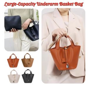 Large-Capacity Underarm Basket Bag Handheld Single Shoulder Bag Fashionable And Versatile Underarm Handbag