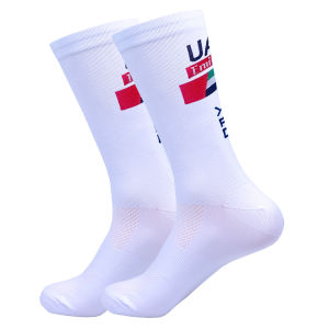 Vớ Bóng Đá Cao Đến Giữa Bắp Chân 18 Màu Của Đội Tuyển UAE Dành Cho Nam Và Nữ Chống Trơn Trượt Dùng Cho Chạy Bộ Bóng Đá Đi Bộ Đường Dài Thể Thao Chất Liệu Polyester Nylon Elastane