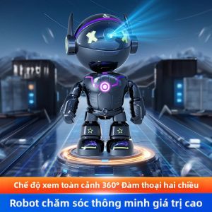Camera Robot An Ninh Gia Đình Với Tầm Nhìn Ban Đêm 1080P HD 360 °   Camera Thông Minh Giám Sát Thông Minh Phát Hiện Chuyển Động Toàn Cảnh WiFi