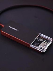 Cabletimes | CABLETIME 6 in 1 USB C Hub 4K 30Hz HDMI PD 100W USB 3.0 5Gbps SD TF Card Reader for MacBook pro Laptops Type C HUB