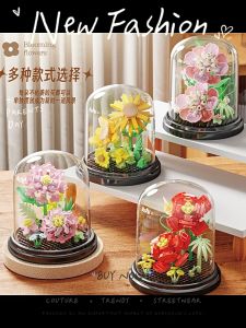 Mainan Plant Buket Bunga DIY Blok Bangunan Mini Bricks Kreatif Untuk Dekorasi Desktop