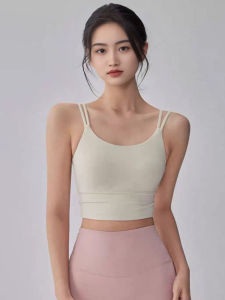 Quick Dry One Piece Fitness Bra Womens Pilates Yoga Sports Vest Shock Absorption Breathable Nylon Sports Supportive Bra