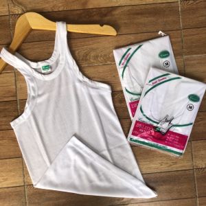 6 Pcs Kaos Dalam Pria Dewasa Warna Putih Motif Salur Singlet Cowok Stretch Daleman Pria Polos Murah Gratis Ongkir