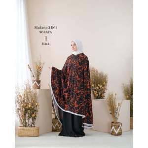 MUKENA TRAVELLING 2IN1 MOTIF SORAYA / MUKENA CANTIK / MUKENA DEWASA