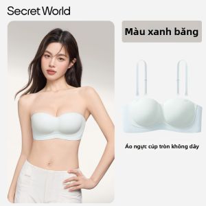 Secret World | Áo Ngực Mùa Hè Không Dây Chống Trượt Tụ Dây Kín