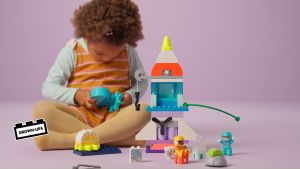 LEGO DUPLO Town 10422 3in1 SpaceShuttleAdventure Building Set Toys (58 Pieces) Building Blocks for Kids (3 Tahun+)