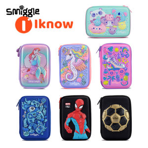 Smiggle Pen Case Cartoon Anime Elementary School Student Stationery Box Large Capacity Super Power Storage Easy-to-store Pencil Case.
