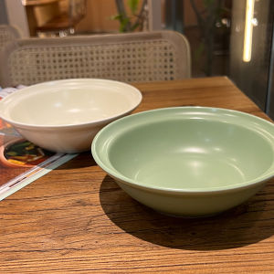 Recommended! Ins Style! Single Oatmeal Bowl Dessert Plate Nordic Style Home Use Salad Bowl Dining Plate Ceramic round Dish