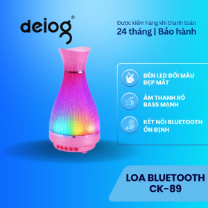 Loa bluetooth CK-89 đèn LED đổi màu đẹp mắt âm thanh sống động thiết kế hiện đại phù hợp giải trí và trang trí