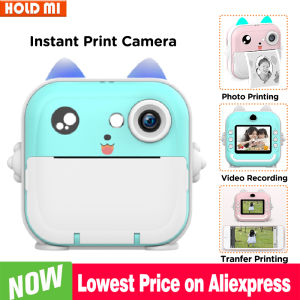 Children Kids Camera Instant Print Mini Digital Video Camera 1080P HD Screen Outdoor Kids Toy Print Thermal Paper Boy Girl Gift