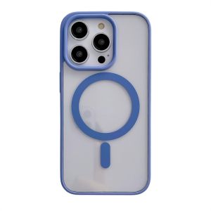 JIFANPAUL | Silicone Magnetic Simple Phone Case for iPhone 16 & Apple 17 Anti-shock Protection Clear Acrylic Case for Men & Women