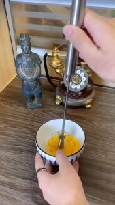 Cây Đánh Trứng Chất Liệu Inox Phới Đánh Bột Cafe Đẹp Loại Dài To Nhất