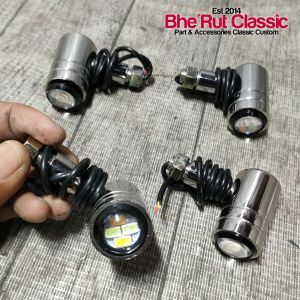 Sen LED Besi Krom Riting Cb LED Besi Krom 4Pcs Sen LED Cb Lampu Sen LED besi crom Riting LED Cb Besi Riting LED Besi 4Pcs