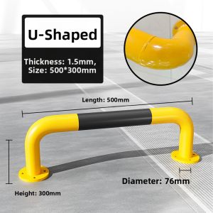 XINWANHUANG | Anti-Collision Column U-Shaped Barrier Parking Post Steel Bollard Isolation Post Width Restriction