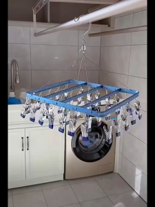 Hanger Clips besi kuat kokoh/ Gantungan 24 Jepit plastikJemur Kaos Kaki CD Bra