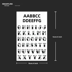Tem Nhãn Dán Hình Chữ Cái Tiếng Anh Tạm Thời Chống Nước Bán Vĩnh Cửu Giữ Được Đến 15 Ngày Dành Cho Độ Tuổi Từ 14 Trở Lên