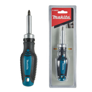 Makita | Makita D-58833 Ratchet Magnetic Screwdriver Bit Replaceable Positive Negative Rubber Non-slip Multifunctional Hand Tools