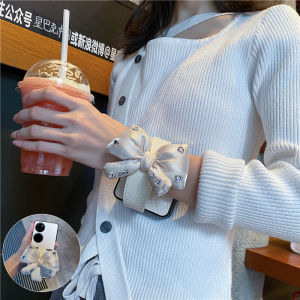 Sweet Butterfly Knot Wristband Phone Case Foldable Screen Huawei Pocket2 Xiaomi MiX Flip2 Motorola Razr50 Ultra/40/60 Protection