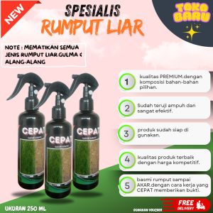 pembasmi rumput liar ampuh || racun rumput terbaik || obat rumput 250ml || pembasmi gulma Alang"