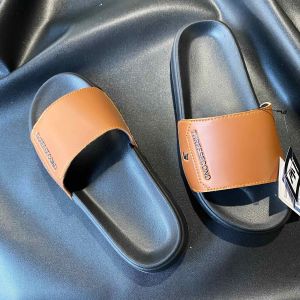 Sendal Selop Kulit Three Second / 3 Secon Sandal Pria Slip On