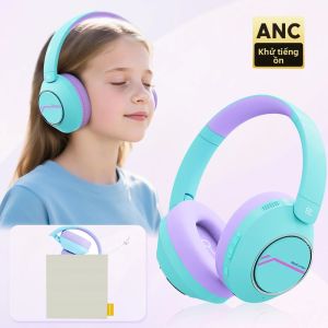 Tai Nghe Không Dây Nova1Pro Kids Bluetooth 5.4 Với Chức Năng Khử Tiếng Ồn Chủ Động ANC 42dB Giới Hạn Âm Lượng 75/85/94dB Tích Hợp Micro
