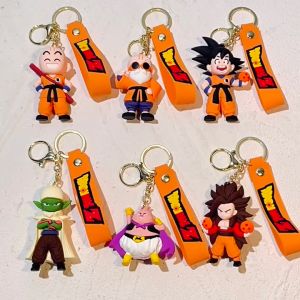Dragon Ball 2024 Key Chain Goku Krilin etc Cute Gift Key Ring Key Holder