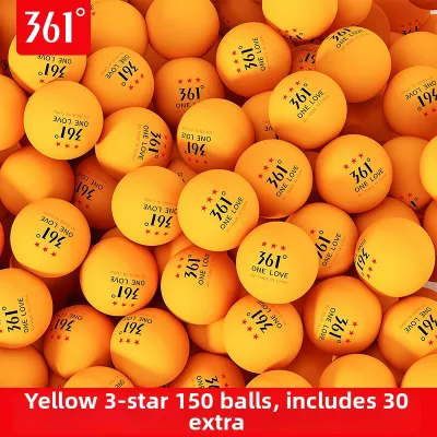 361° | Professional Grade 3-Star White Table Tennis Balls
