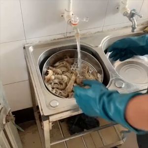 1Pair Stab-proof Water-proof Gloves: Extended Aquatic Processing Gloves