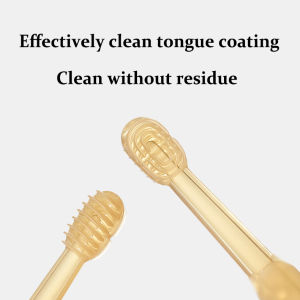 Baby Oral Cleaner SetFood Grade Material Toothbrush For KidsSoft Silicone Tongue Cleaner Brush
