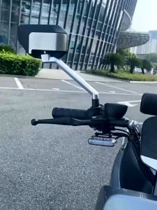 HOTOP 360 ° Side Mirror for Motorcycle Rearview Mirrors large Mirror Explosion-Proof Anti Dazzling Motorcycle Universal SideMirror Motorcycle Accessories Yamaha/Honda