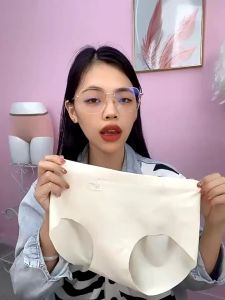 [PREMIUM QUALITY] Summer Ice Silk Underwear Women Middle Waist 3D Hip Lifting Seamless Cotton Panties