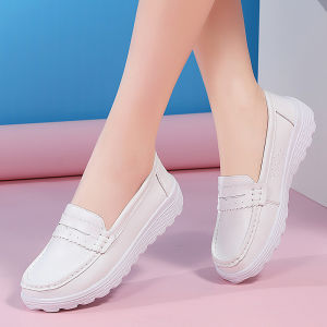 New Style Womens Half Slippers with Gap Bottom Casual Design Cattle Leather Two-layer Skin Film Wedge Heel Ideal for Daily Wear