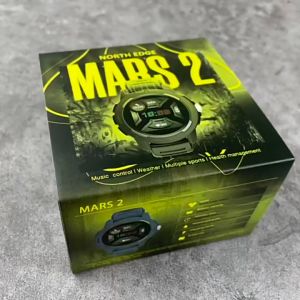 NORTH EDGE MARS2 jam tangan lelaki Original Waterproof IP68 Heart Rate Blood Oxygen Outdoor Digital Sports Watch Support Android IOS