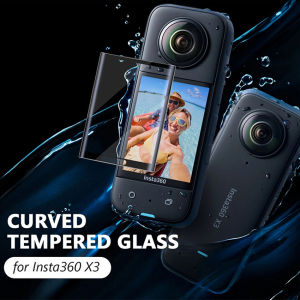 Insta360 X3 Screen Protector Tempered Glass Film 3D Curved Screen Protecto Anti Gores Insta360 X3 Aksesoris Pelindung Layar Film Soft / Keras