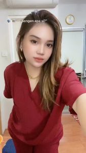 Set Vinny Setelan Pendek Cringkle | Setelan Nagita V Neck | Oneset Wanita Cringkle Airflow | Setelan Nina Cringkle Pendek Oneset Nina Long Square Hotpants