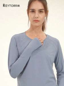 Reytorrm Kaos Olahraga Wanita Lengan Panjang Long Sleeve T-Shirt(CX004)