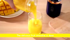 ผลไม้คั้นน้ำผลไม้ ถ้วยคู่มัลติฟังก์ชั่ ยูเอสบี ไร้สาย เครื่องปั่นแบบพกพา 21000 รอบต่อ นาที ความจุ 400ml รับประกัน 1 ปี