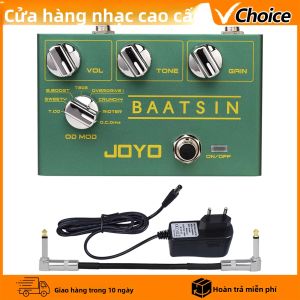 Pedal Guitar JOYO R-11 Classic Overdrive BAATSIN Hiệu Ứng 8 Chế Độ Distortion Mạch Analog Thuần Túy Cấu Tạo Bằng Kim Loại