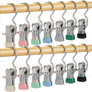 50/30pcs Laundry Hanging Hooks Clips / Portable Organizer Hnager / for Hats Shoes Pants / Space-Saving Wardrobe & Closet Storage Hook