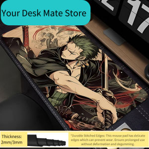 Bandai | Anime Mouse Pad one piece Zoro 90x40cm Professional E-sports Gamer Speed PC Gaming Rubber Keyboard Pad Notbook Desk Mat Mousepad