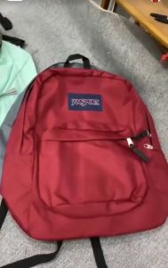 Promo!! JanSport Tas Ransel / Backpack / Tas Ransel Backpack / Tas Sekolah Pria Basic Tas Gendong / Daypack SuperBreak Russet Red