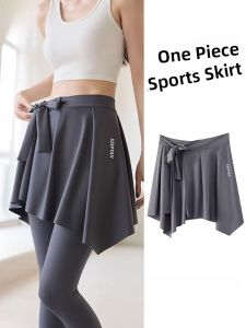 MiiOW | Cat Woman One-Piece Sports Privacy Skirt Cover Fitness Yoga Womens New 2024 Anti-Light Butt Curtain Base Skirt