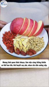 Trà táo hoàng kỳ bổ khí huyết dưỡng nhan đẹp da chống lão hóa - Thảo dược Hạnh Nguyên